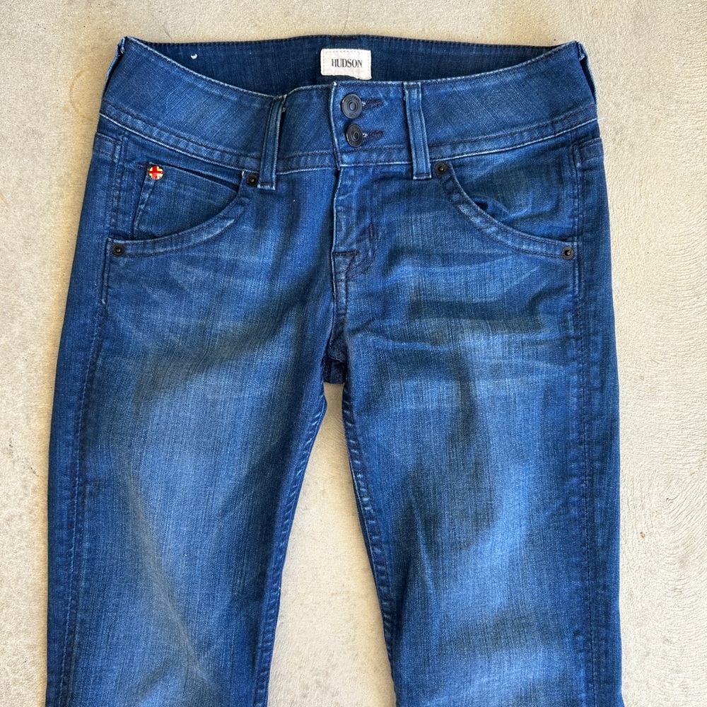 Hudson Signature Bootcut Women's Blue Jeans Size 26 - Picture 2 of 10